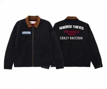 100 Thieves x Crazy Raccoon 자켓