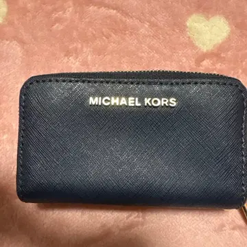MICHAEL KORS 네이비 더블 지퍼 코인 케이스