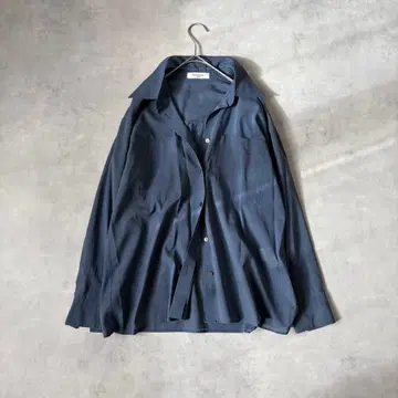 Demi-Luxe BEAMS 시어 셔츠 블루 36 코튼 일본제