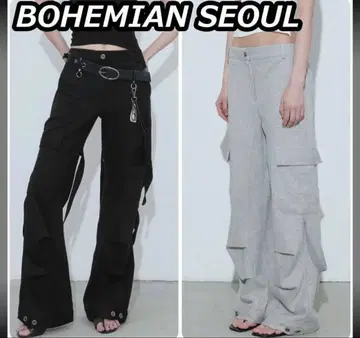 BOHEMIAN SEOUL STRAP CARGO SWEATPANTS