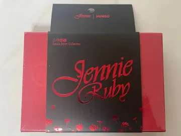 JENNIE X MINISO 콜라보 포토 카드 세트 레드 제니 해외