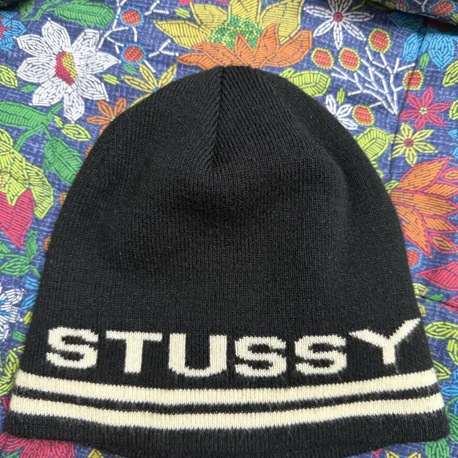 Stussy Big S Jacquard Skullcap Black Authentic | Bunjang Global