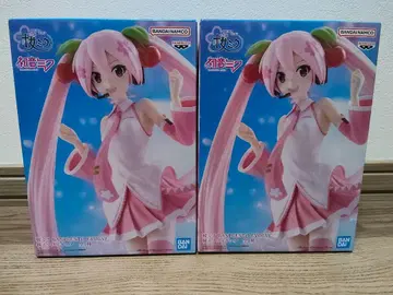 하츠네 미쿠 벚꽃 미쿠 피규어 BANPRESTO EVOLVE 2개 세트