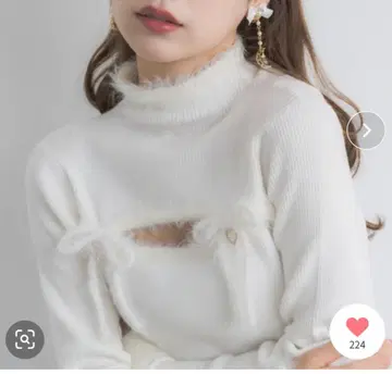 couturebyROJITA 데콜테 오픈 니트 양산형 지뢰계
