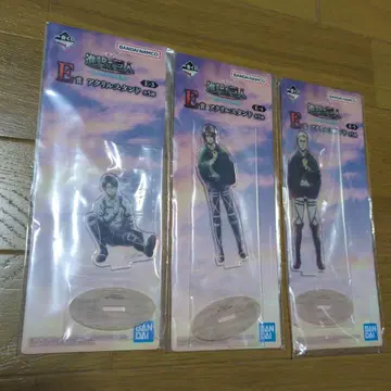 제일복권 진격의 거인 각각의 결의 E상 아크릴 스탠드 3종