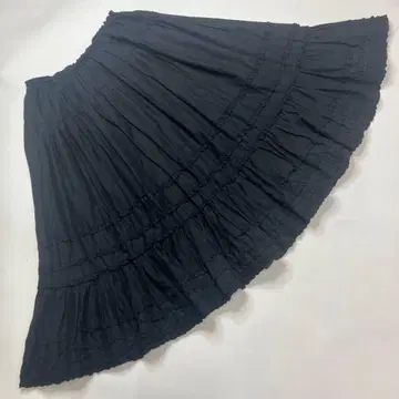 핑크하우스 블랙 피코프릴 사용 페치스커트/스커트