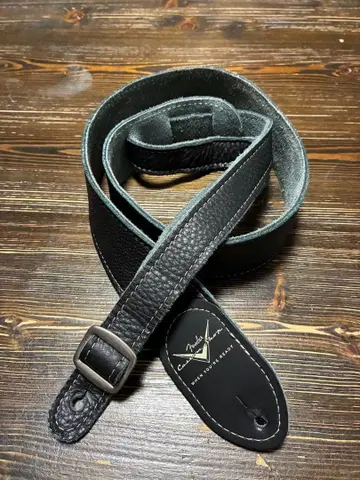 Fender Custom Shop 가죽 스트랩 블랙