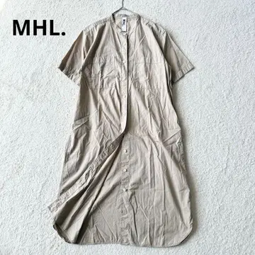 MHL. 셔츠 원피스 마가렛호웰 밴드 카라 2 베이지