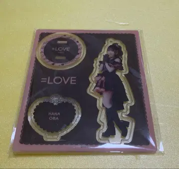 오바 하나 ( =LOVE, 이코러브 ) 아크릴 스탠드 블랙 의상