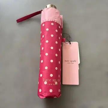 새상품 kate spade 핑크 접이식 우산 경량
