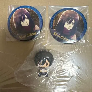 제일복권 진격의 거인 G상 H상 쵸코놋코 메탈릭 캔뱃지 미카사