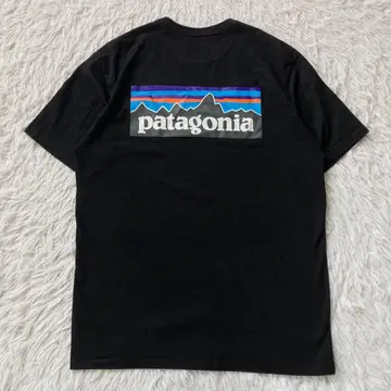상태 좋음 patagonia 파타고니아 반팔 티셔츠 블랙 멕시코제 86