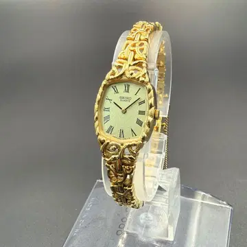 SEIKO 2320-6140 골드 로만 여성용 손목시계 쿼츠