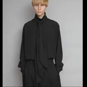 ato Crepe de Chine 스카프 셔츠