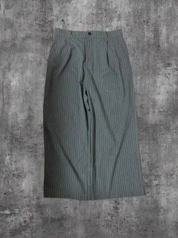 ZARA 그레이 스트라이프 와이드 슬랙스 M