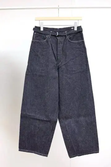 blurhms 12.9oz 데님 바이아스 벨티드 팬츠