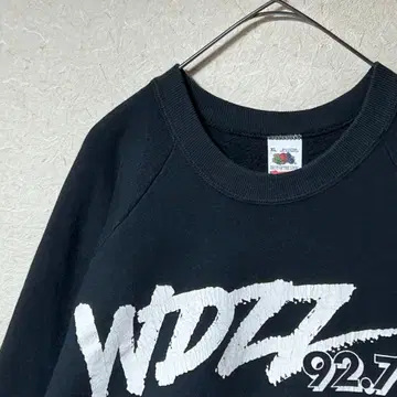 90s USA제 프룻 오브 더 룸 WDZZ 92.7FM 로고 맨투맨
