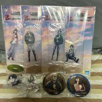 제일복권 진격의 거인 쵸코놋코 아크릴 스탠드 캔뱃지 참