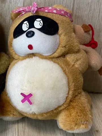 [ 희귀템 ] 쇼와 레트로 나무열매 나나 뮤지컬 너구리 봉제 인형