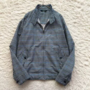 Munsing wear 자수 체크 긴팔 웨어 세탁 가능