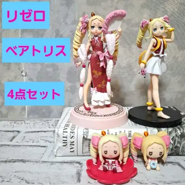 리제로 베아트리스 베어코 피규어 4점 세트 차이나 드레스 쵸코놋코