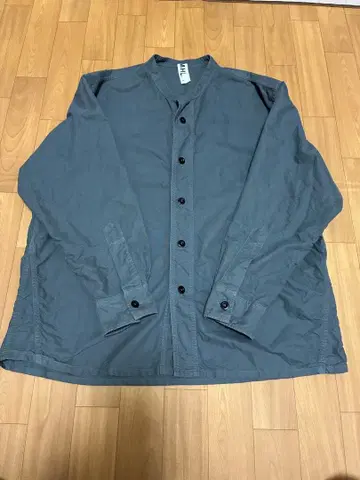 MHL. 밴드 카라 셔츠 그레이