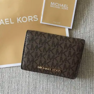 새상품 MICHEAL KORS 마이클코어스 3단 폴더형 지갑 브라운