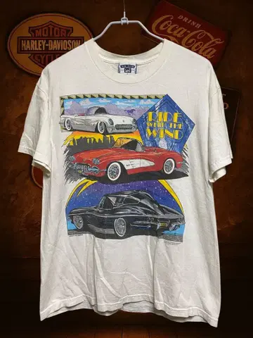 90s Lee USA제 Corvette 프린트 T셔츠 자동차 미국차