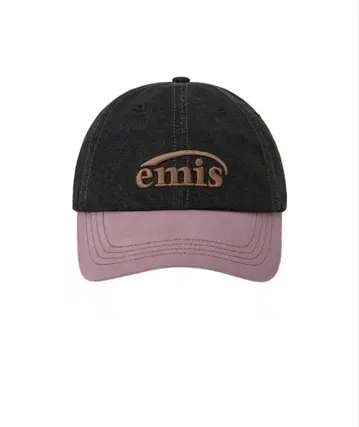 [ emis 이리스 ] 워시드 데님 야구 모자 핑크