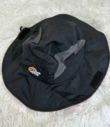 로우알파인 사파리햇 블랙 빨간색 L 나일론 메쉬 등산 모자