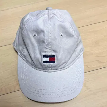 타미힐피거 캡 TOMMY FILFIGER 베이지 로고 모자