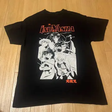 이누야샤 InuYasha 캐릭터 T셔츠 블랙 M사이즈