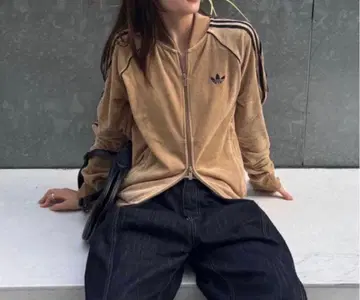 adidas SST 아디컬러 벨로아 트랙 탑 트랙 자켓 S