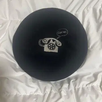 초레어 VIA BUS STOP 베레모 모자 캡 블랙 전화 캐릭터