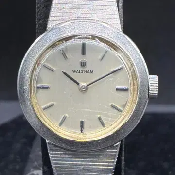 월쌈 WALTHAM 실버 25mm 여성용 손목시계 빈티지