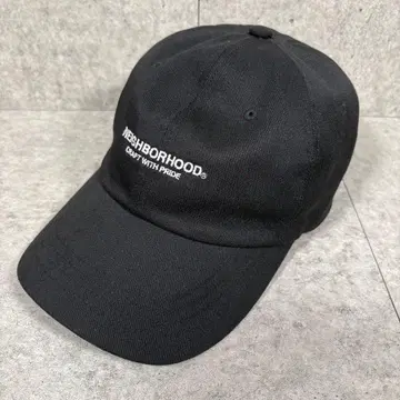 NEIGHBORHOOD 네이버후드 자수 로고 캡 모자 새상품급 블랙