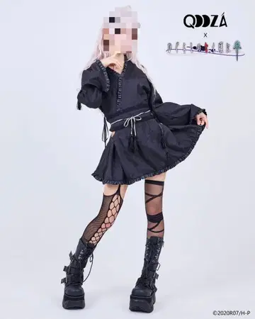 쓰르라미 울 적에 콜라보 QOOZA 후루데 리카 원피스