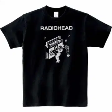RADIOHEAD T셔츠 새상품 블랙 라디오 헤드 톰 요크