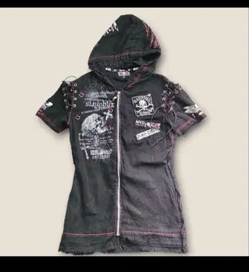 MADPUNKS 후드 부착 후드티 M 고스 펑크 고스로리 y2k 헤이세이