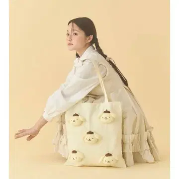 새상품 메리제니 복슬복슬 폼폼푸딩 프린트 토트백 산리오