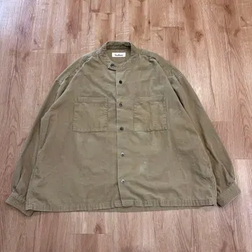Sarahwear 코듀로이 셔츠 베이지 일본제 코튼 긴팔 셔츠