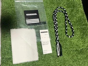 25SS 네이버후드 브레이드 목걸이 블랙 x 화이트