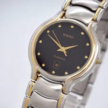 371 가동 RADO 시계 남성용 여성용 플로렌스 블랙