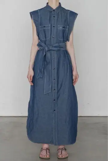 미사용 새상품 HYKE CHAMBRAY DRESS