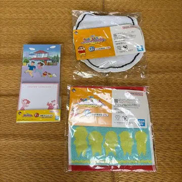 짱구는 못말려(크레용 신짱) 제일복권 타월 2장 & 메모