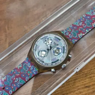 Swatch 80년대 빈티지 페이즐리 크로노그래프