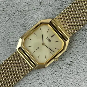 SEIKO 세이코 팔각형 옥타곤 메쉬 쿼츠 남성용 손목시계 레어