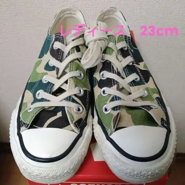 새상품급!! 스니커즈 컨버스 카모플라주/카모플라쥬 사이즈: 23cm