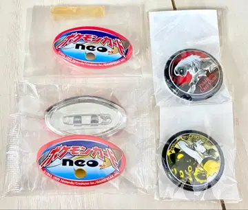 미개봉 포켓몬 카드 캔뱃지 카린의 나이트 배틀 카드 neo 배지