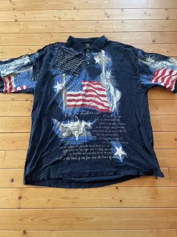 American Summer 성조기 자유의 여신 미국 네이비 양면